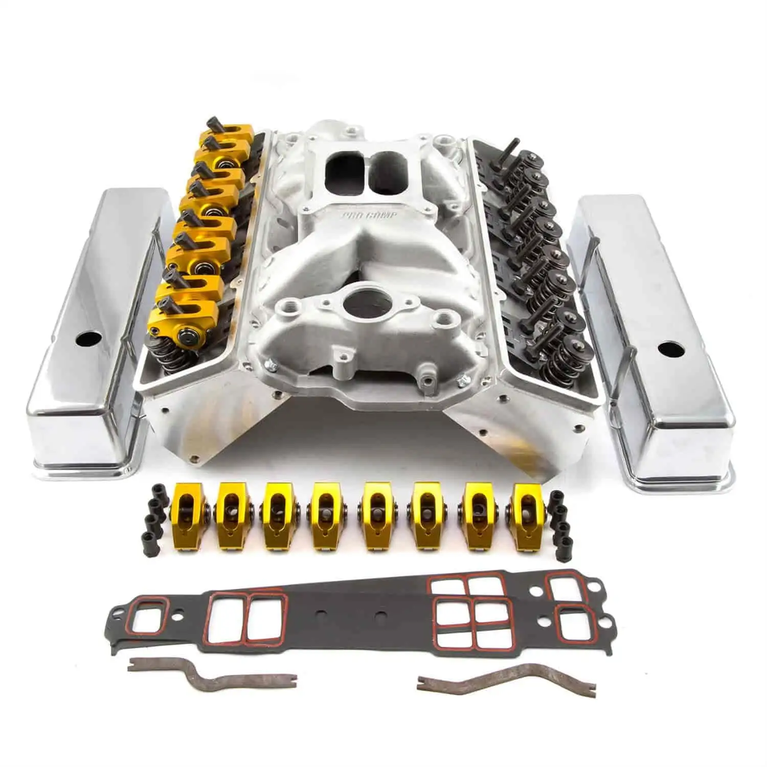 Speedmaster PCE435.1003 Fits Chevy SBC 350 Angle Plug Hyd Roller Cylinder Head Top End Engine Combo Kit - Зображення 2